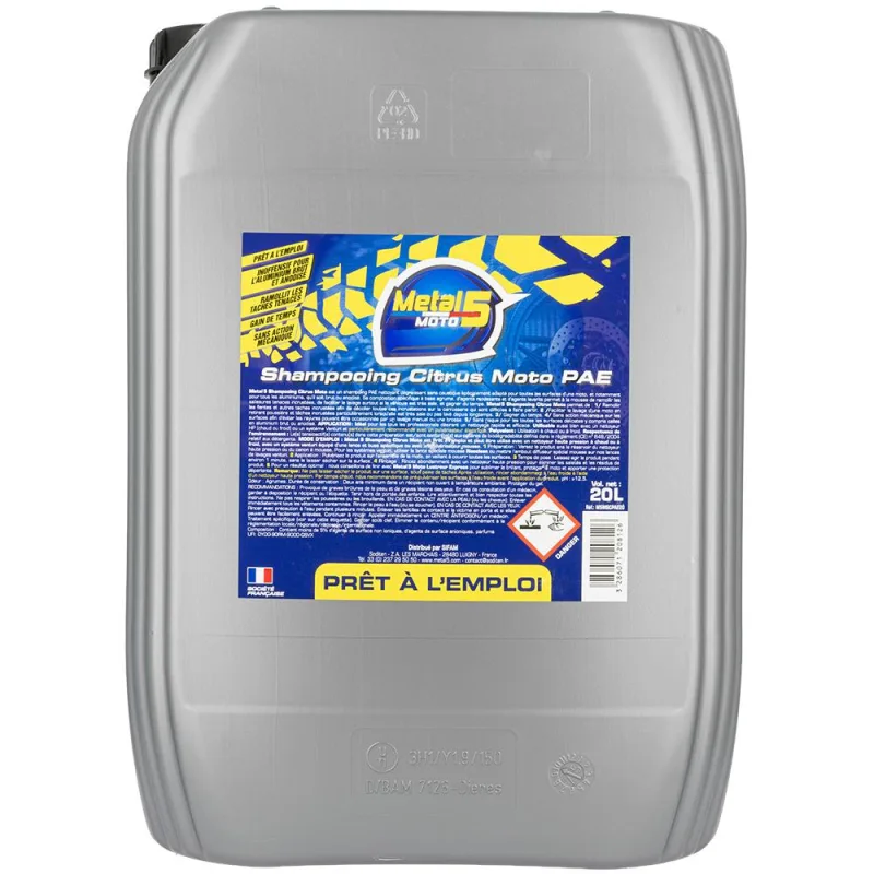 Shampooing Citrus moto PAE 20 Litres