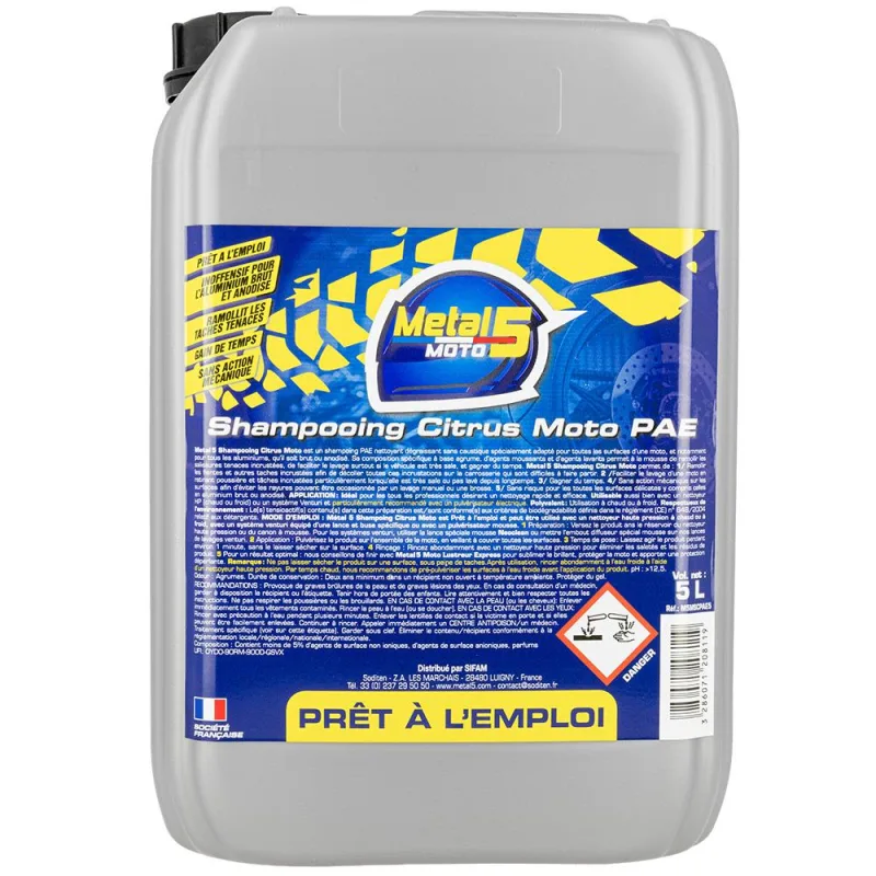 Shampooing Citrus moto PAE 5 Litres
